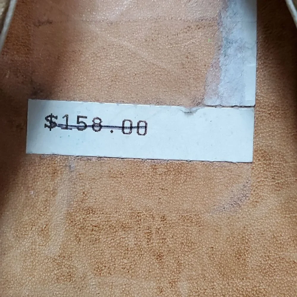 Frye Beige  Leather Slide Slip on Shoes